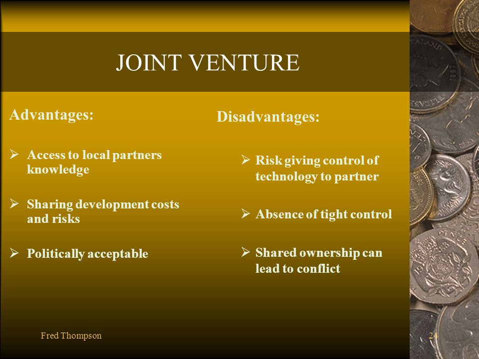 Joint venture business plan ppts
